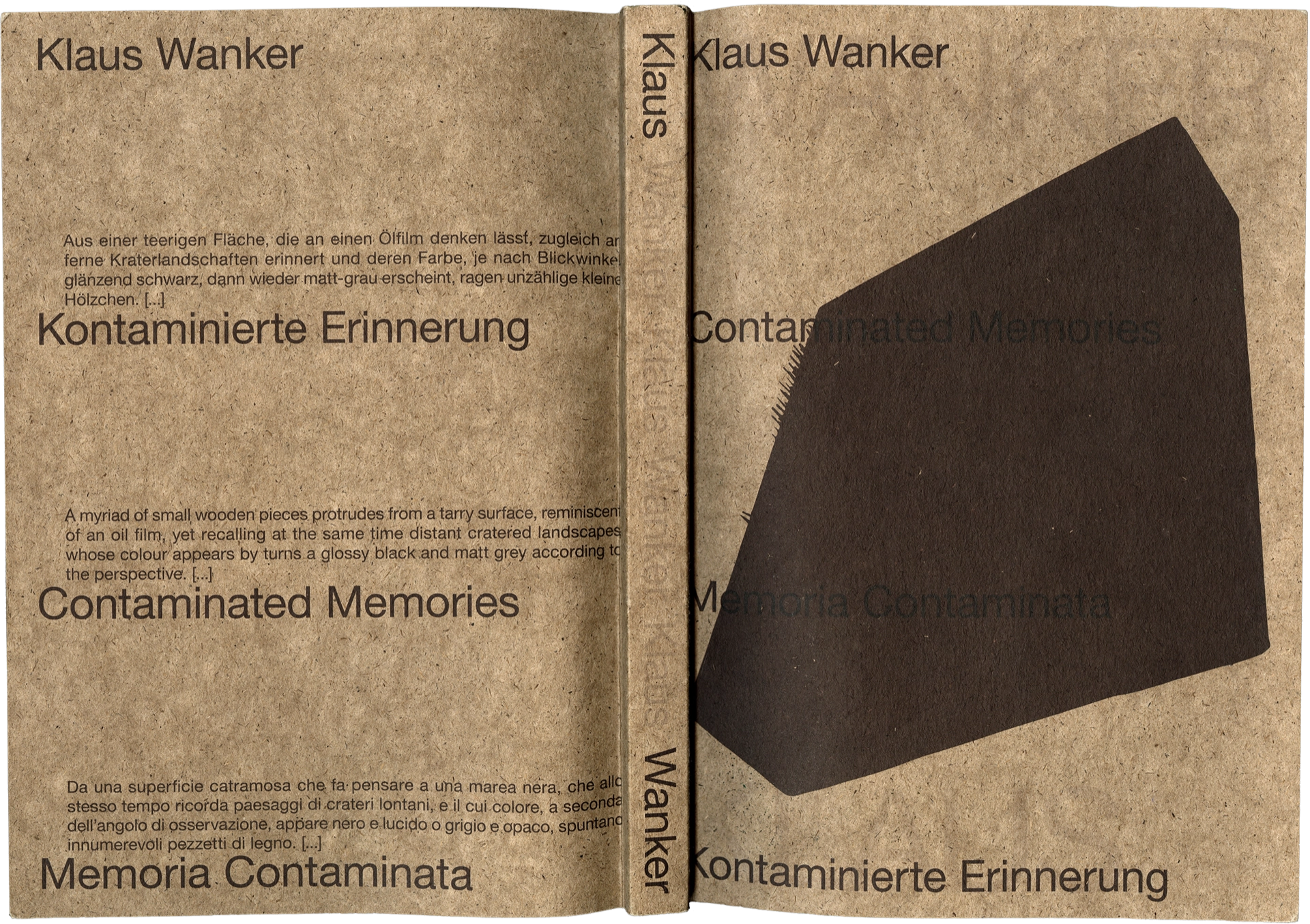 Art catalogue, cover and backcover